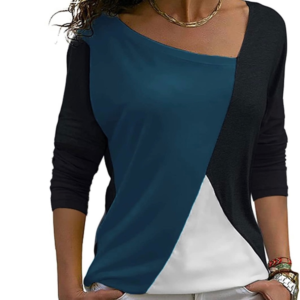 Sarin Matthews Color Blocked Tunic Top